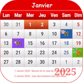 Haiti Calendrier 2025