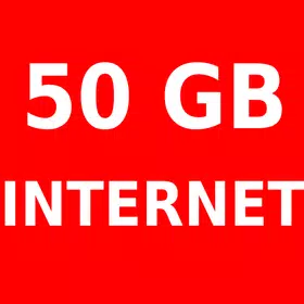 Internet Data app : 50 GB