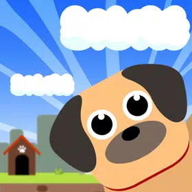 Puppy in the clouds
