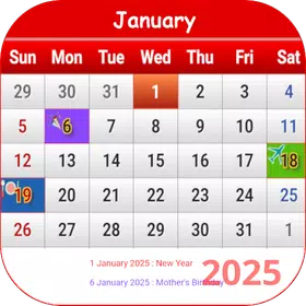 Gibraltar Calendar 2025