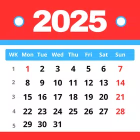 Calendario 2025 en Español