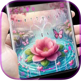 Water Flower Live Keyboard