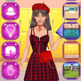 Student girl dress up